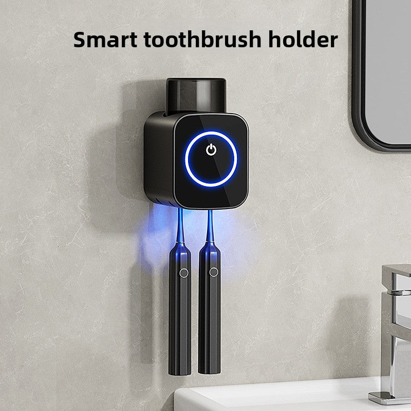 PureBrush UV sterilisator sort version monteret på væg